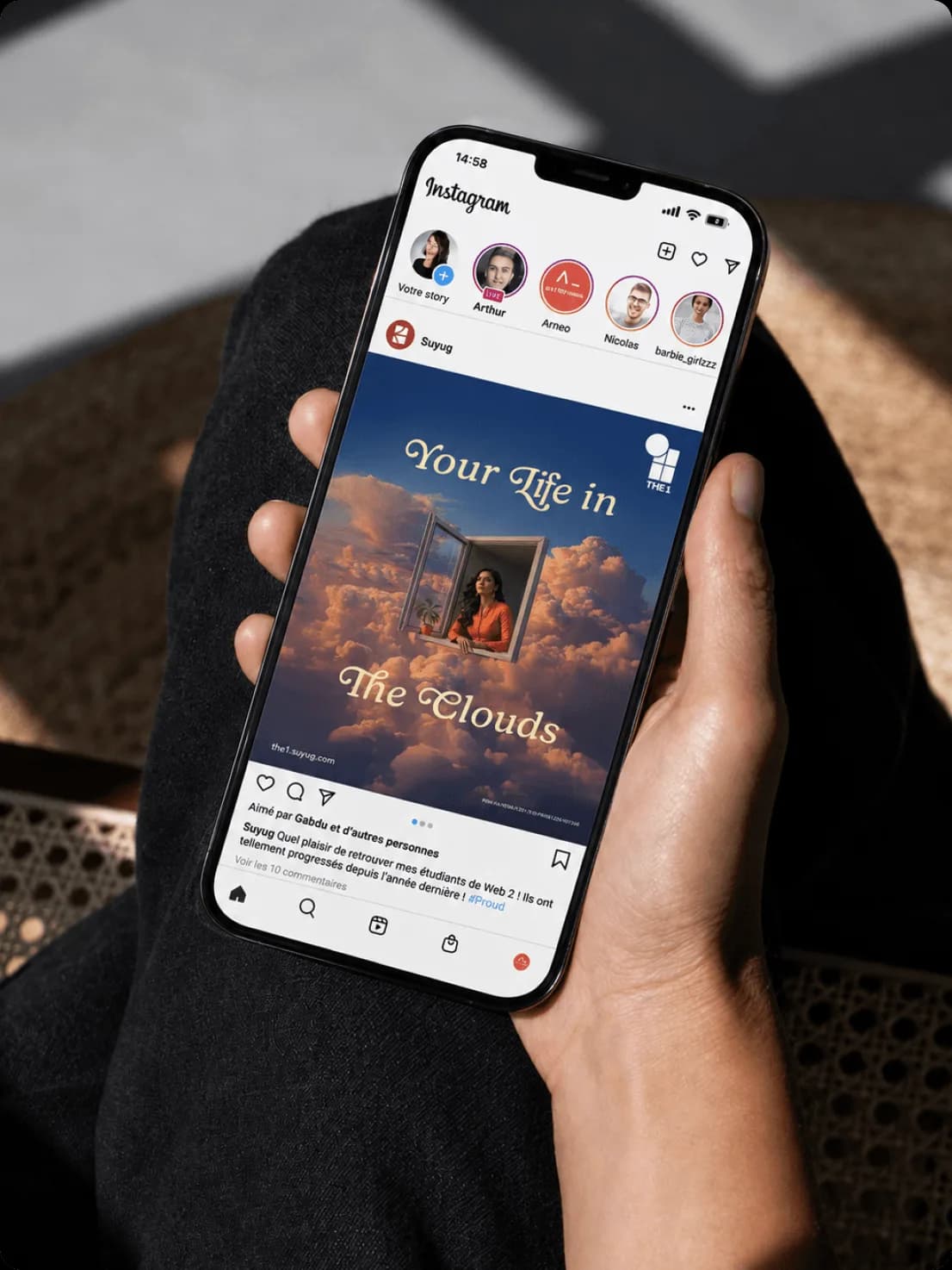 SUYUG social media campaign displayed as an Instagram post on a smartphone