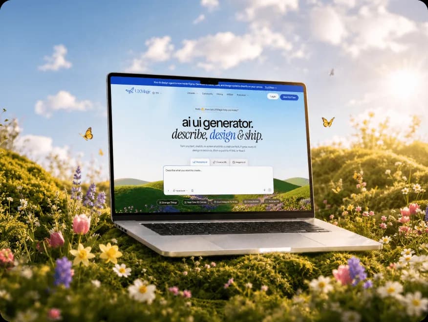 Artificial intelligence product experience featuring a modern conversational interface