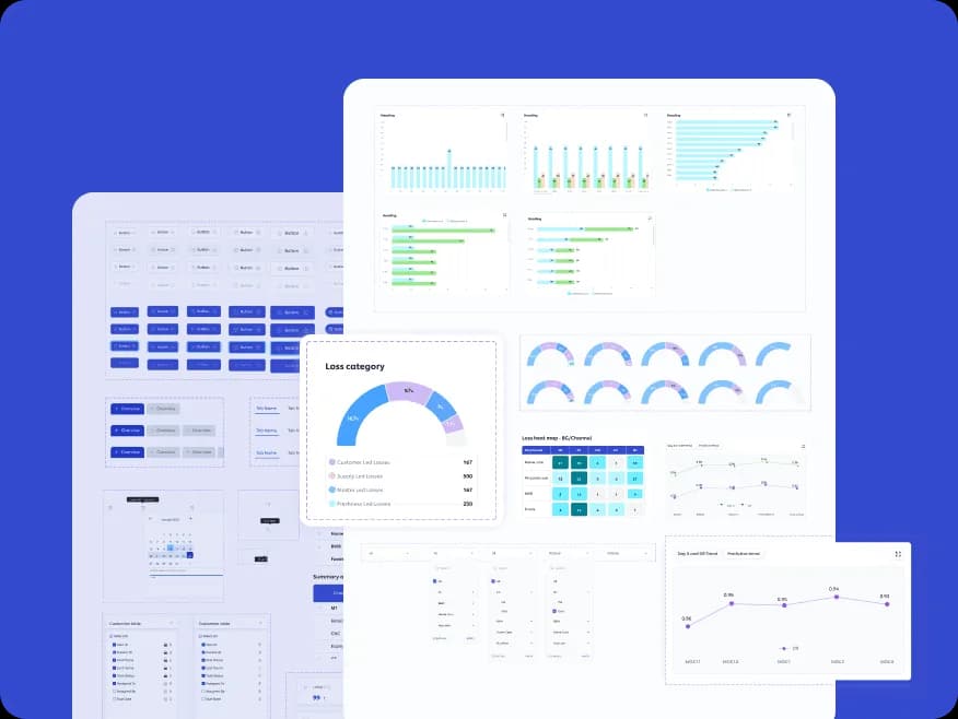 AlphaRupee design system featuring reusable components typography and digital interface styles