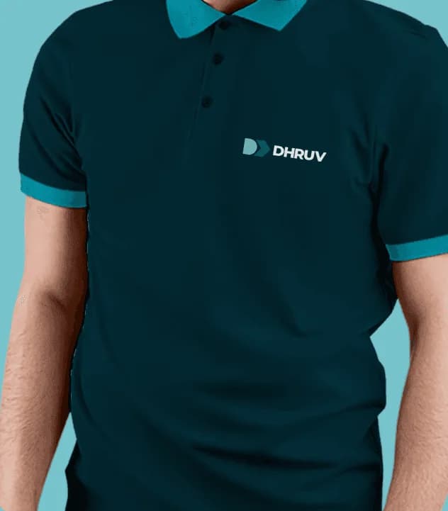 Dhruv Technology Solutions marketing collateral using the brand’s bold visual language and messaging