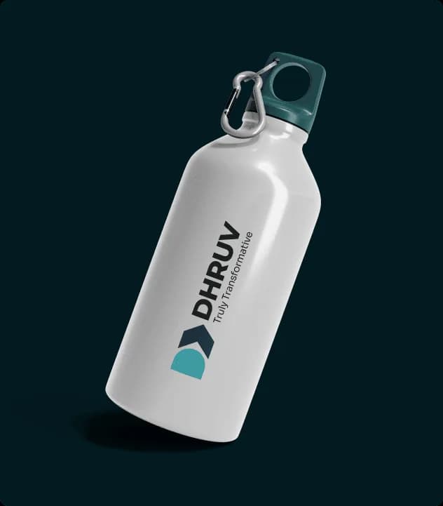 Dhruv Technology Solutions brand application showcasing consistent graphic design across campaign assets