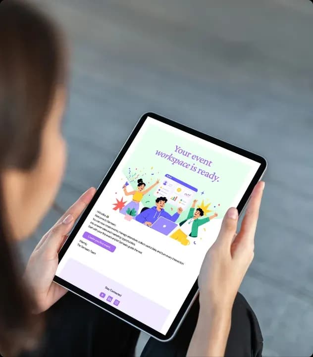 The identity was extended across the platform, campaigns, event screens