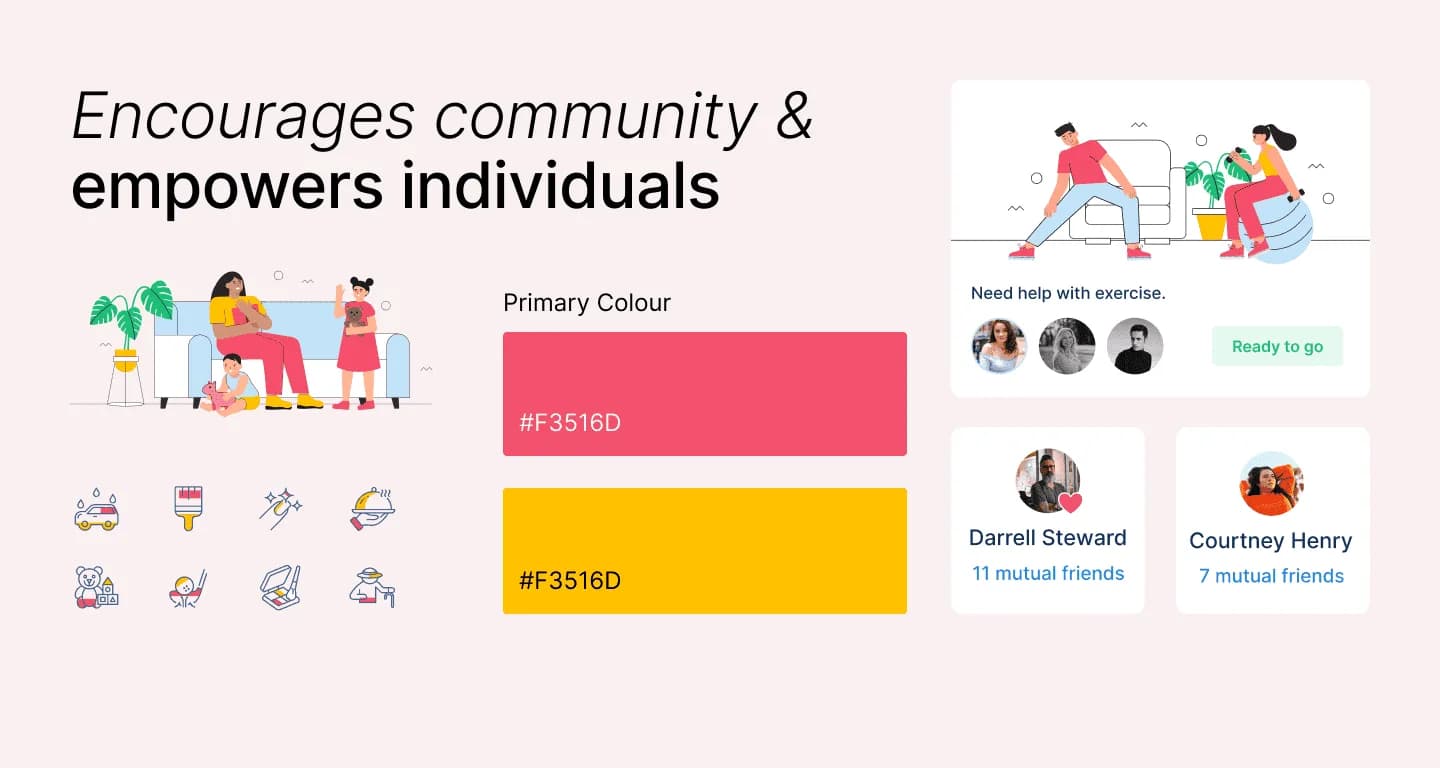 Frugbi experience designed to encourage users through positive guidance and engaging interactions