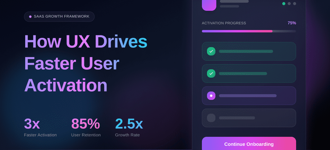 How UX Drives Faster User Activation: Proven Frameworks for SaaS Teams