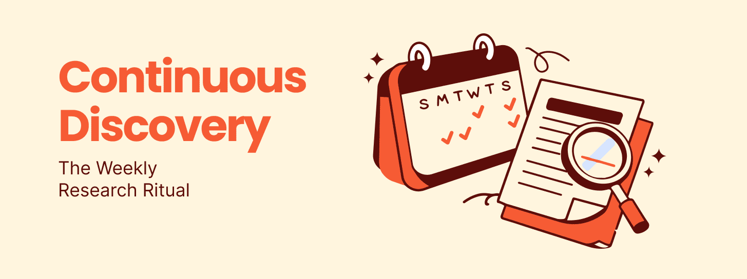 Continuous Discovery: The Weekly Research Ritual